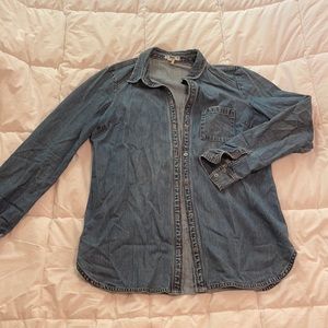 PAIGE denim chambray shirt size M